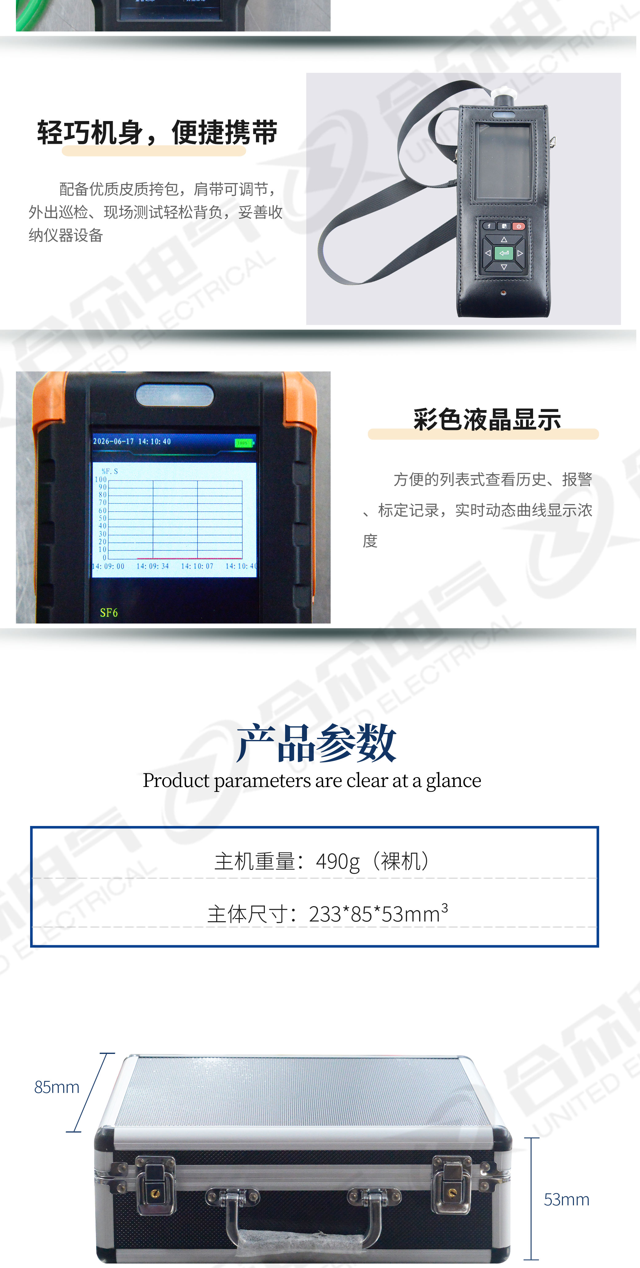 手持式SF6氣體檢測儀